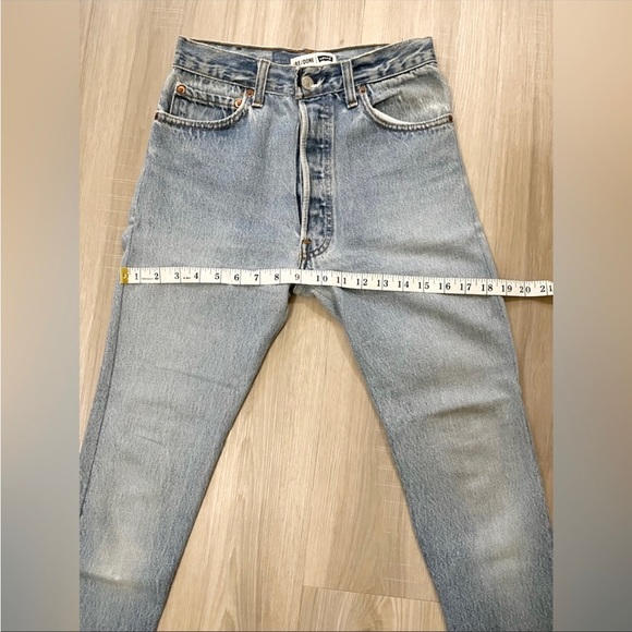 Redone vintage levi’s 501 high rise skin jean size 24 - Picture 9 of 11